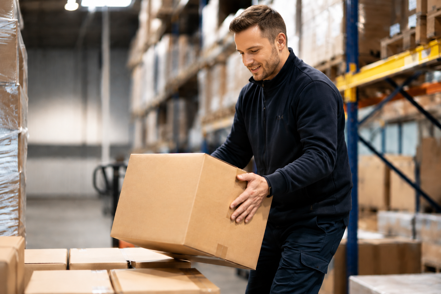 Orderpicker in distributiecentrum als voorbeeld van preventief arbeidsdeskundig onderzoek